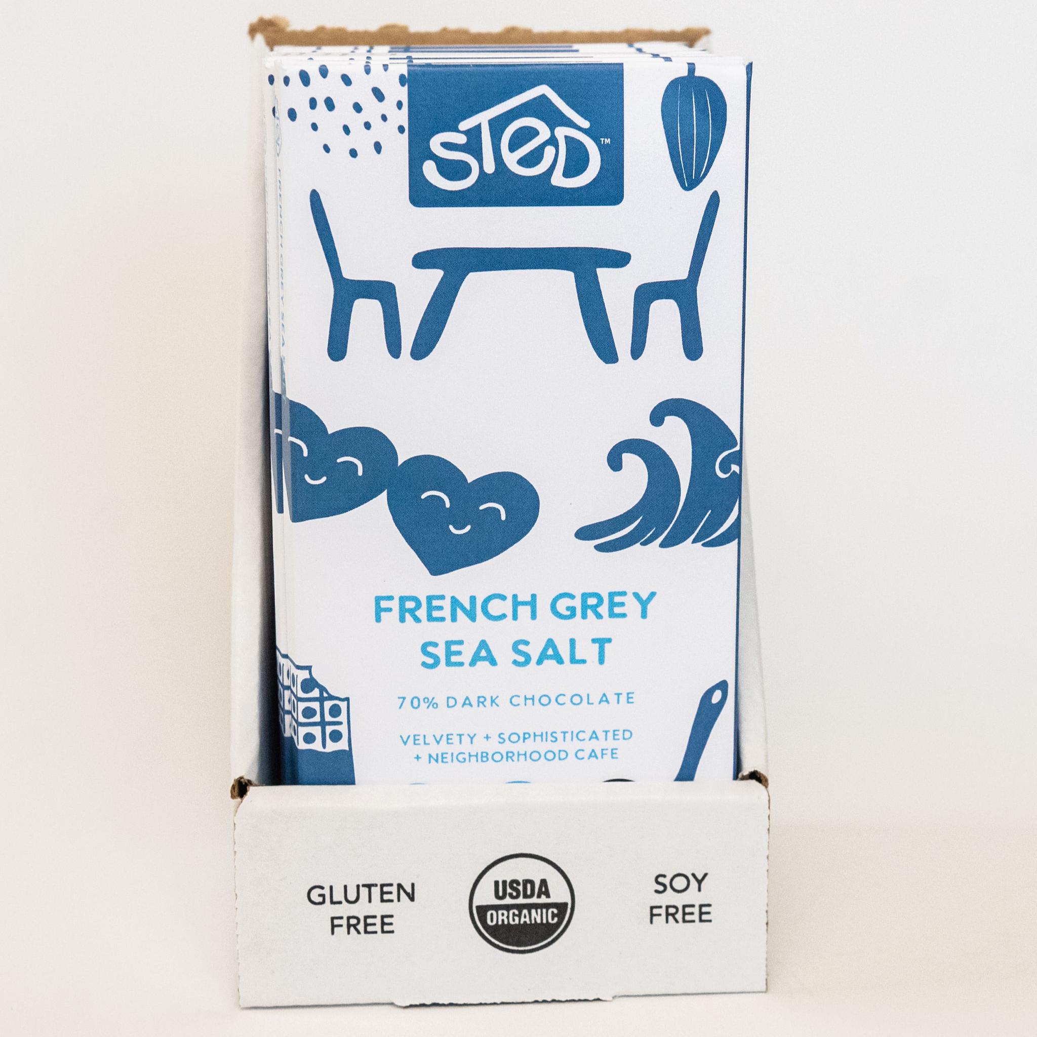 Sted Foods - Wholesale Chocolate Bar - French Grey Sea Salt4