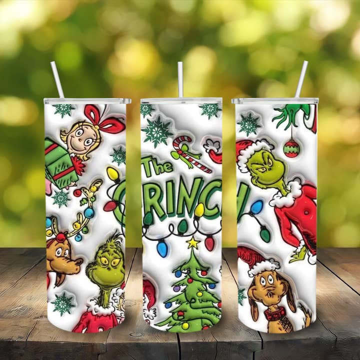 Christmas stainless steel tumbler for wholesale by Lily's Craftory