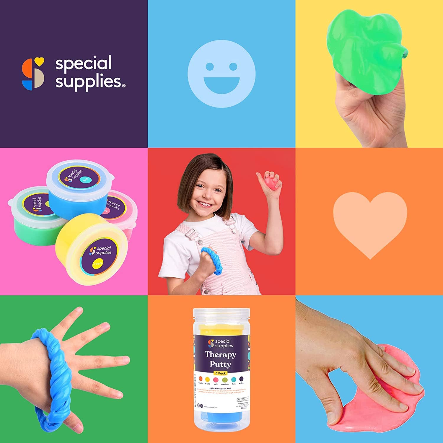 Special Supplies - Wholesale Putty/Slime - Kids - Therapy Putty (Primary Colors): 4 Pack7