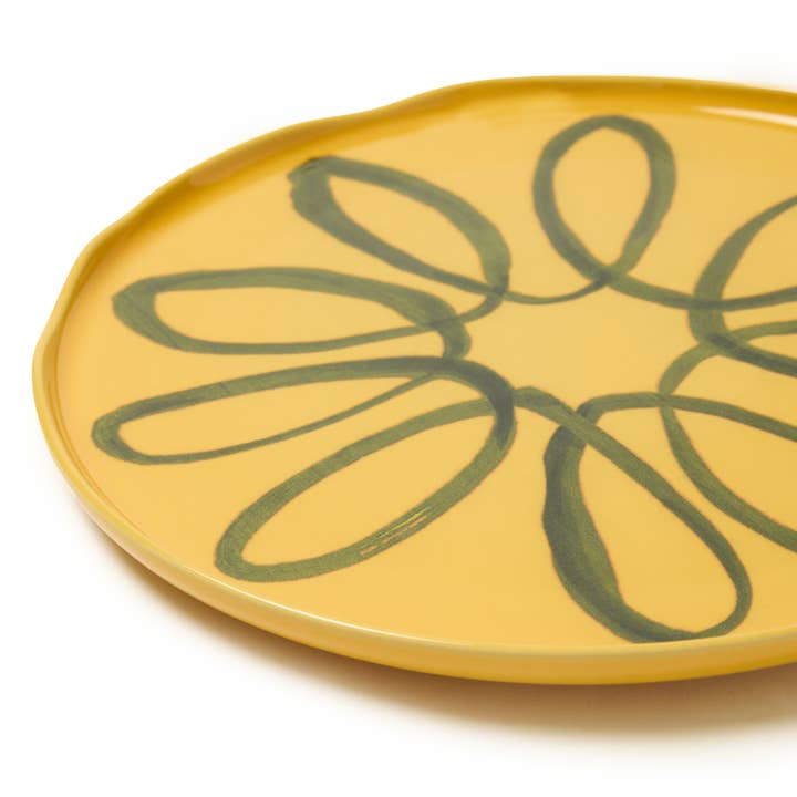 Couleur Nature - Wholesale Charger plate - Amalfi Service Charger Plate Mustard - 12.6" Diameter1