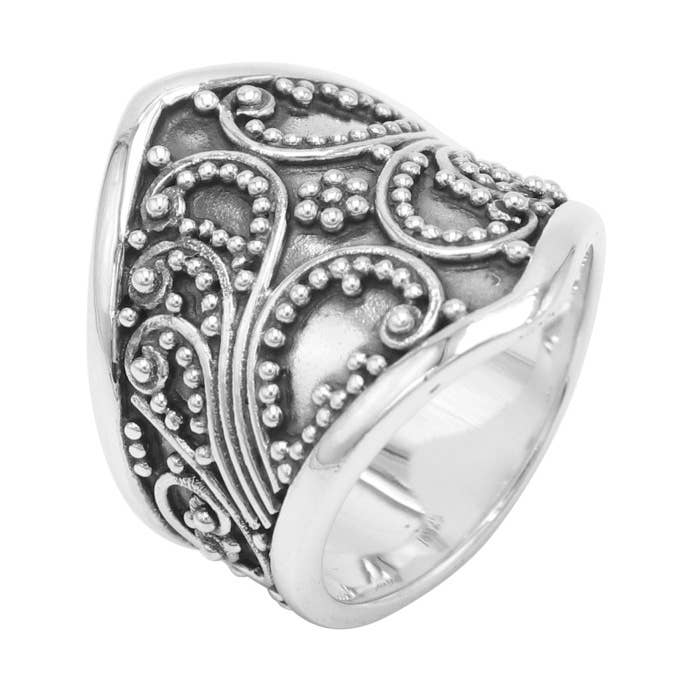 Oxidbåndring: 925 Sterling Sølv Håndlavet Vintage Stil for engroshandel hos Jay Jools