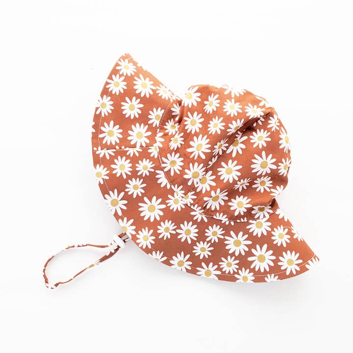 Huggalugs - Wholesale Sun Hat - Kids - Ginger Daisy Sunhat UPF 50+ Baby & Toddler