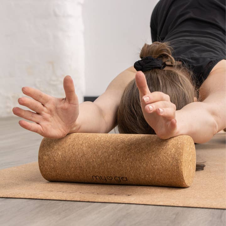 Myga Eco - Wholesale Body Massager - Natural Cork Fascia Massage Roller Available in 10 x 30cm and 15 x 45cm