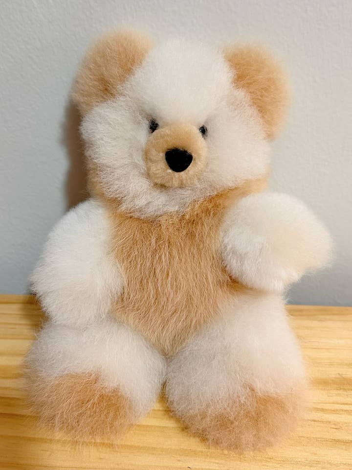 Teddybjørn 6" / Alpaka Bamse / Håndlavet / Farvet for engroshandel hos Alpaca Treasures
