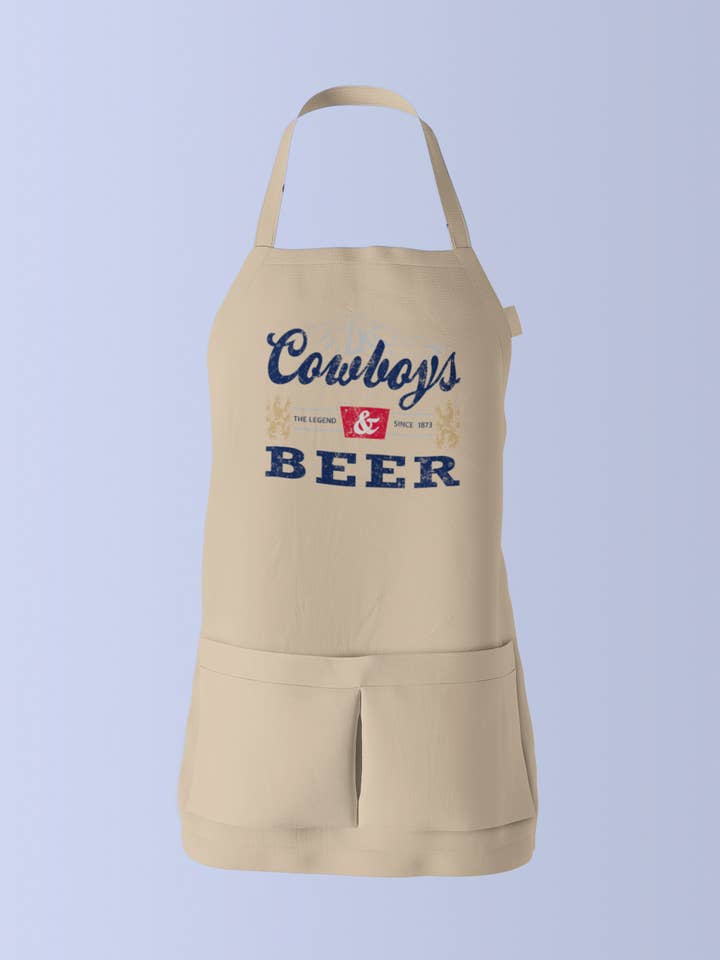 Cowboys & ölförkläde för wholesale av Wander West Threads