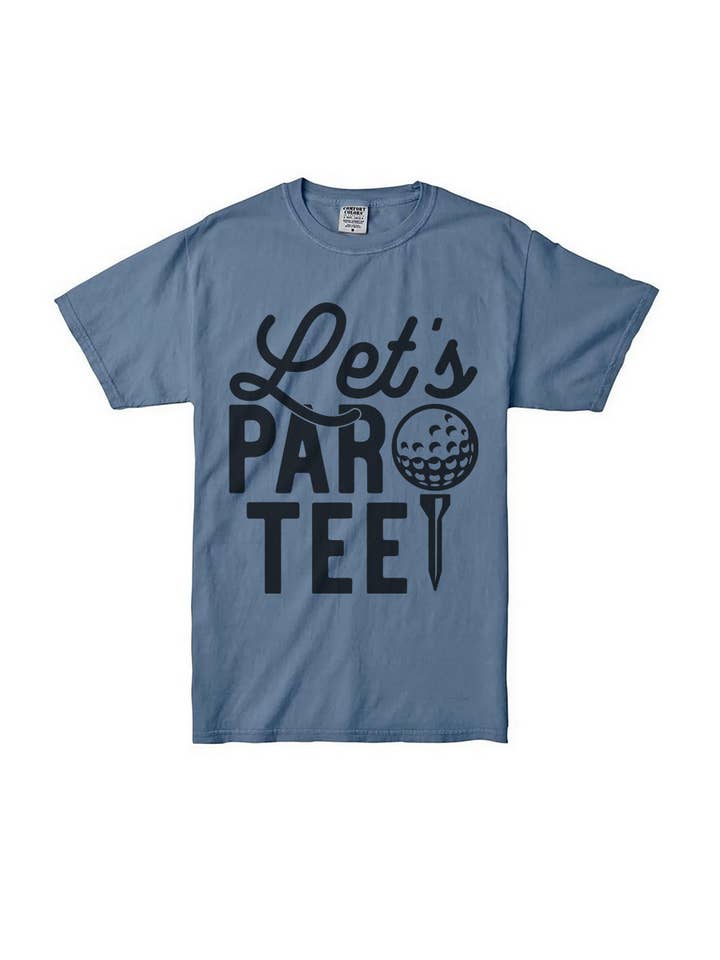 Bella Me - Wholesale Screen Printed T-Shirt - Women's - Black Lets Par Tee Graphic Tee2