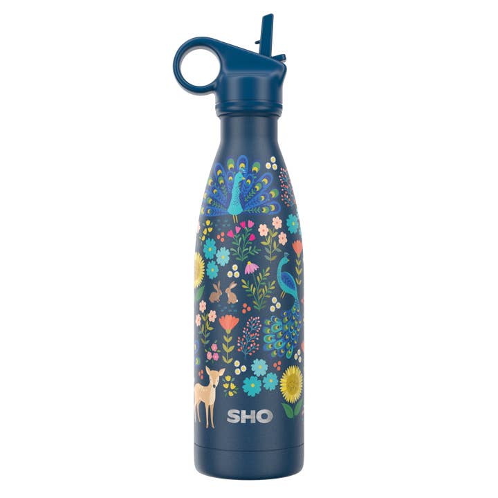 SHO – wholesale Water bottle – Original Bottle & Straw Lid┃Insulated Reusable Water Bottle5