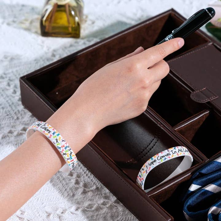 The Awareness Company - Wholesale Wristband - Hope Comes In All Colors Silicone Bracelet