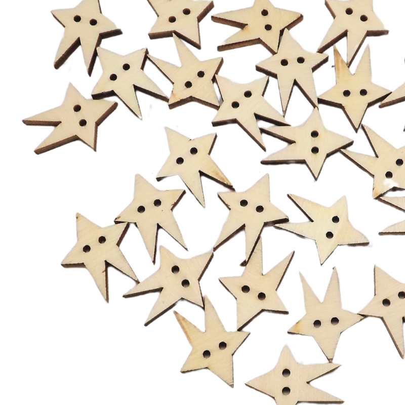 Atiladecor, Artesanato Lda - Wholesale Craft Supplies - Estrela Esguio Button 3Cm U.V. 30 Pcs0