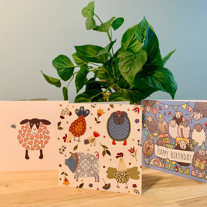 Felltarn - Wholesale Christmas card - XMAS BAA HUMBUG CARD2