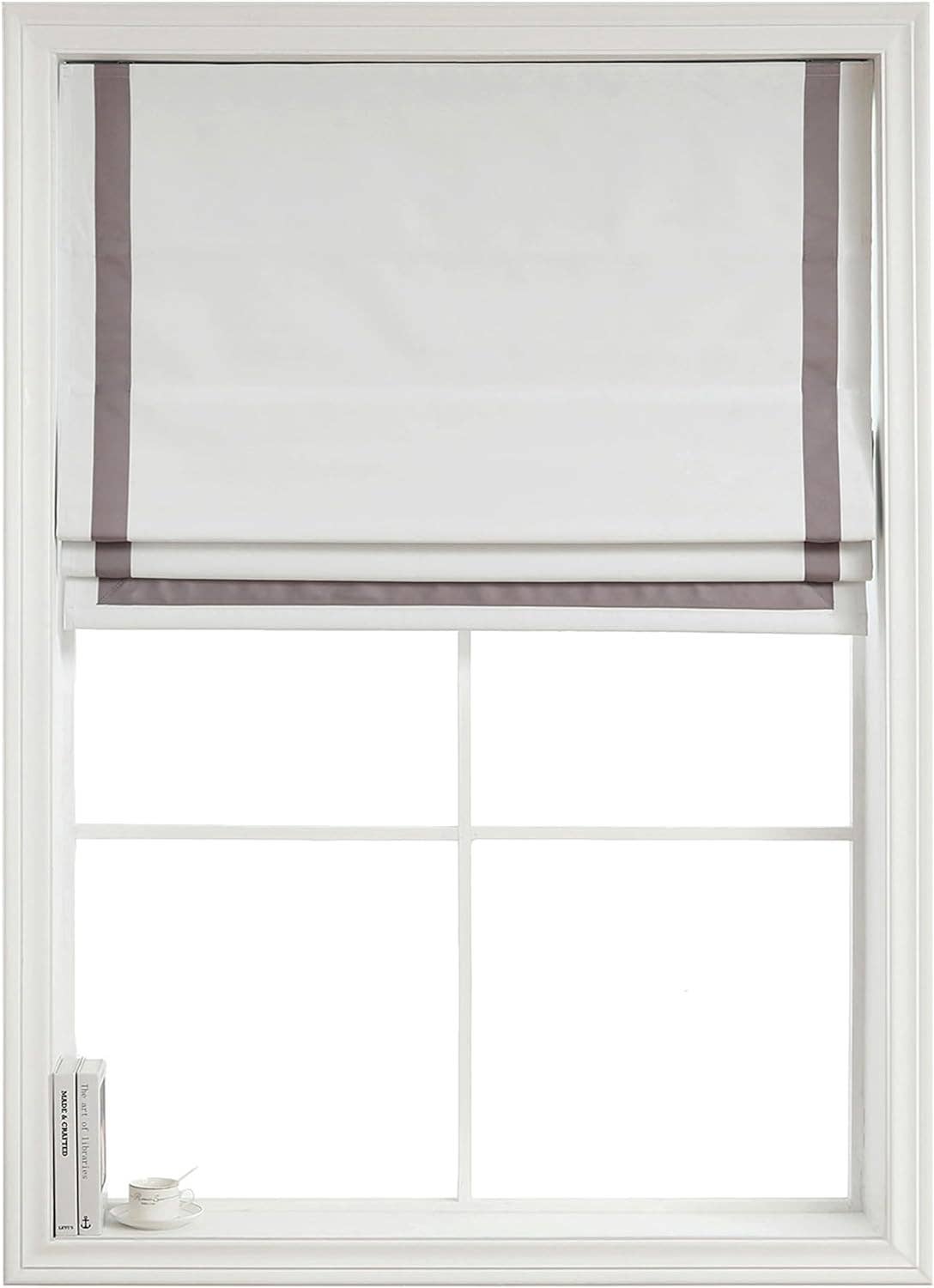 Shadisfy - Wholesale Blinds - Greenwich Roman Shade with Ribbon Border6