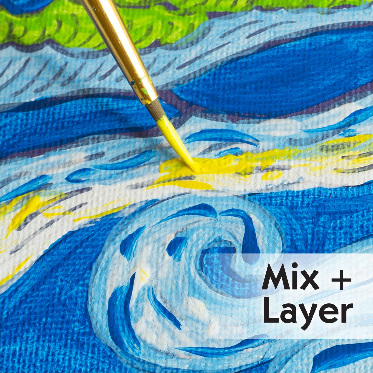 Faber-Castell / Creativity for Kids - Wholesale DIY Craft Kit - Kids - Paint by Number Museum Series - The Starry Night3