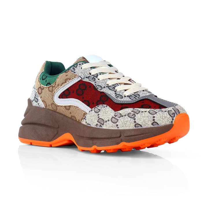 SNEAKER SPORTIVE REBEKAH-1 BRONZÉ/MULTIPLE pour la vente par Liliana Shoes