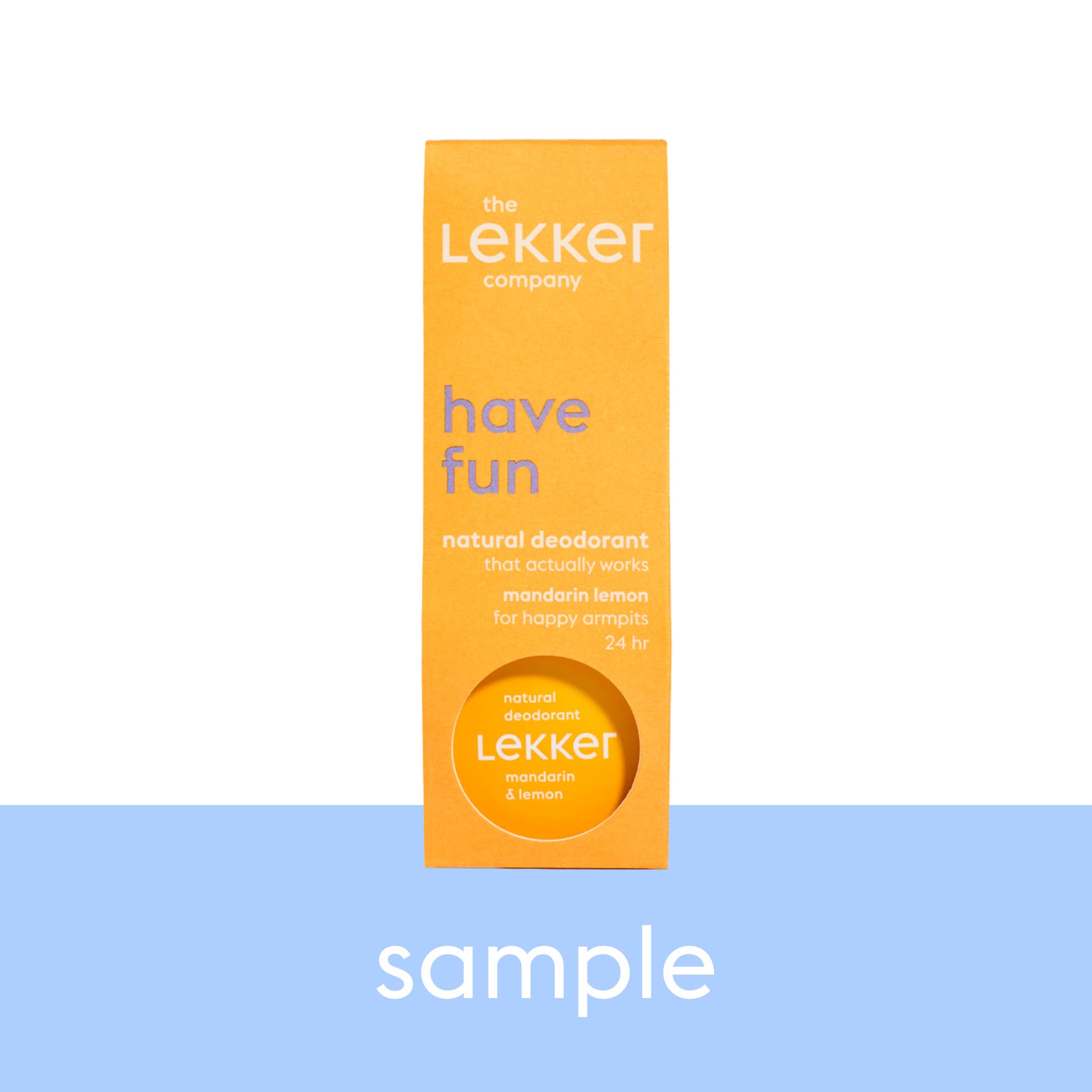 The Lekker Company - Wholesale Deodorant - Unisex - Deodorant cream mandarin & lemon - sample