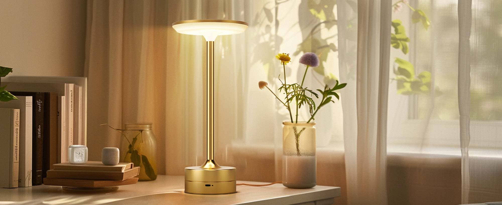 LAX Gadgets - Wholesale Accent/Desk Lamp - LED Table Lamp – Touch Control, Dimmable, Rechargeable10
