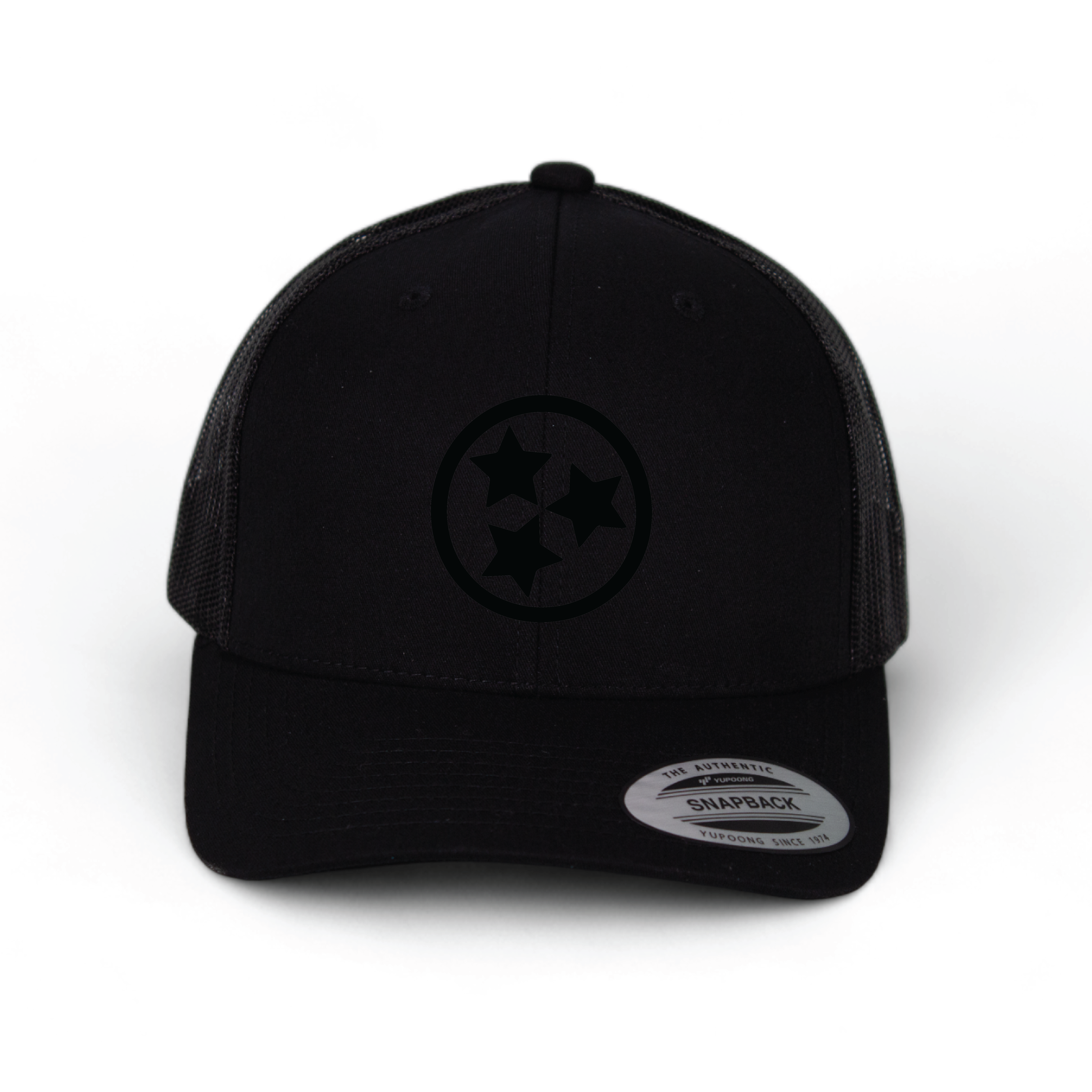 Cotton Mule - Wholesale Trucker Hat - Unisex - Black Silicone Tristar Trucker Hats7