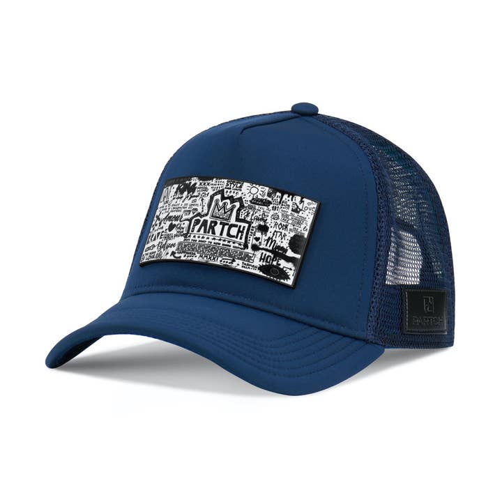 PARTCH Trucker Hat Black Removable Pop Love White/Black Art Patch for wholesale by PARTCH