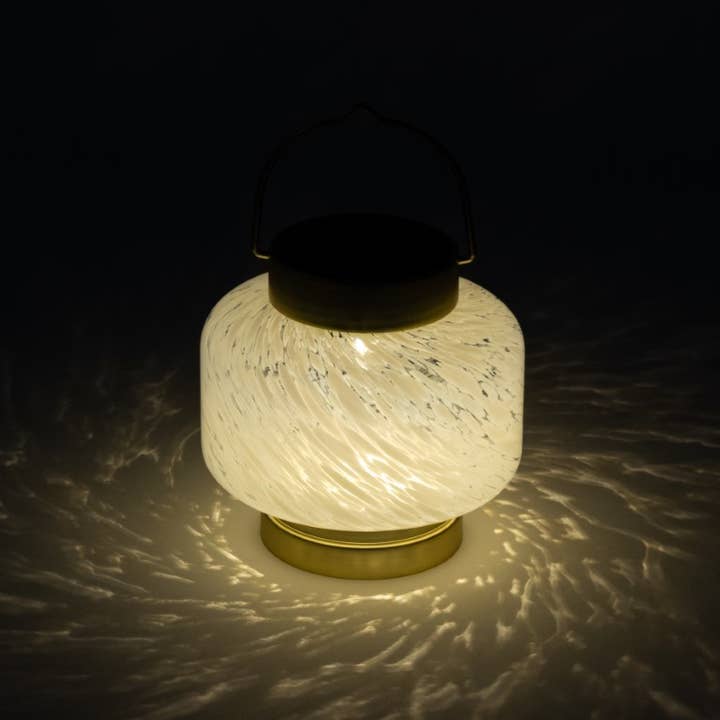 Allsop Home & Garden - Wholesale Buiten/gazonlicht - Boaters Lantern - Glazen buitenlantaarn op zonne-energie van 7,5 „- Vierkant2