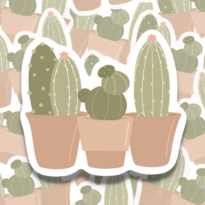 CACTUS STICKER for wholesale by Hazelwood Design