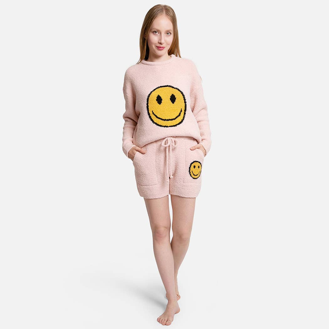 Fashion City – wholesale Sweatshirt – Women's – Happy Face Luxury Soft Lounge Pullover Sweater16
