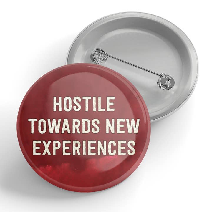 Tasto «Ostile verso nuove esperienze» per la vendita all'ingrosso da parte di Black River Letterpress & Paper Co.