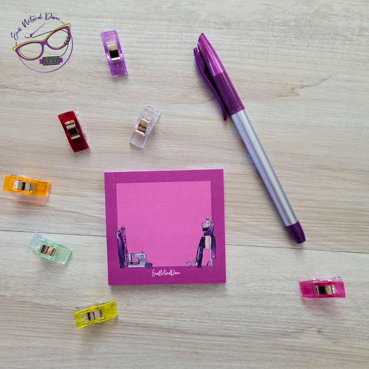 Notas Autocolantes com Tema de Costura por atacado de SewNaturalDane