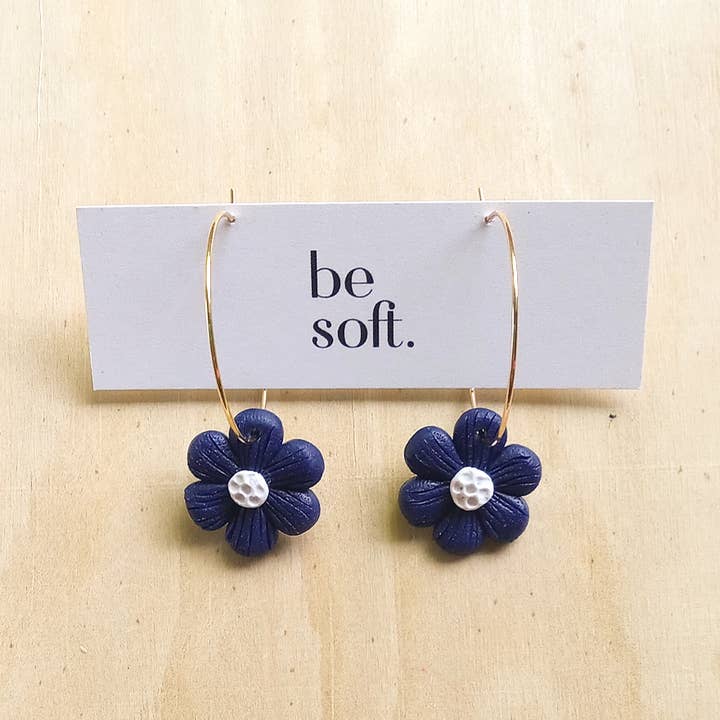 Lille Blå Blomst Hoops for engroshandel hos be soft.