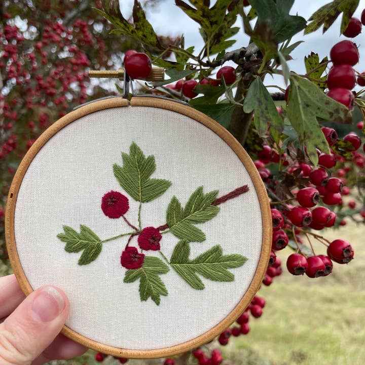 Hawthorn Embroidery Kit for wholesale by Embellished Elephant