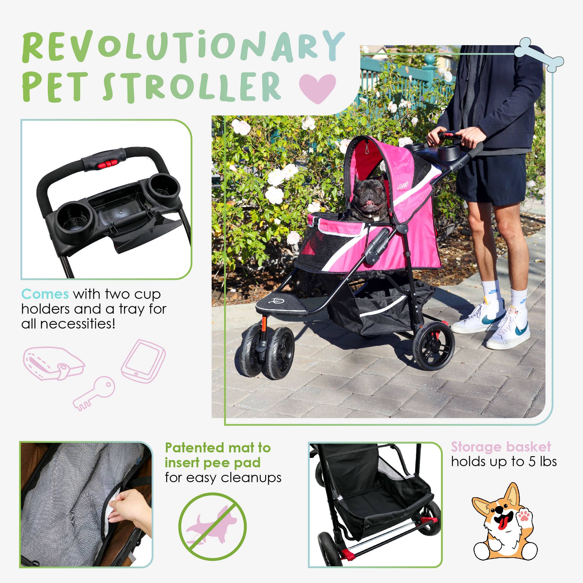 Petique - Wholesale Pet Carrier - Cat/Dog - Revolutionary Pet Stroller50