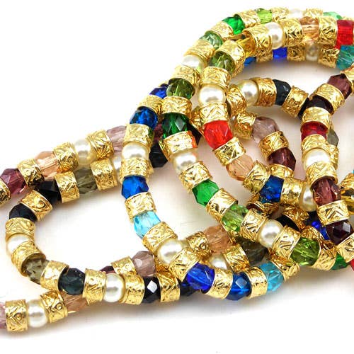 Bracelet extensible en verre de Murano Linda - 9 options de couleur pour la vente par Alice Sturzinger LLC