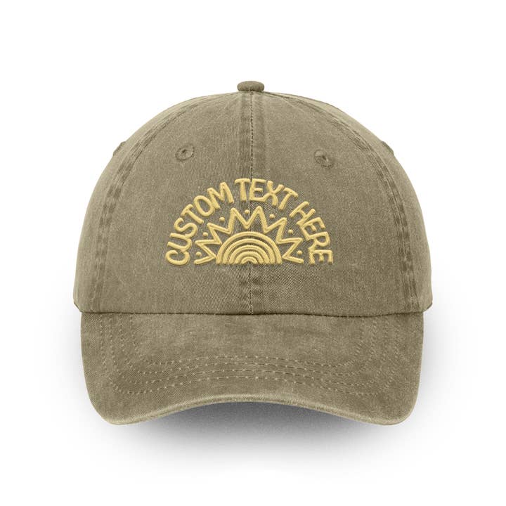 Island View Outfitters – wholesale Baseball cap – Unisex – *CUSTOM* Cosmic Sun Faded Dad Cap