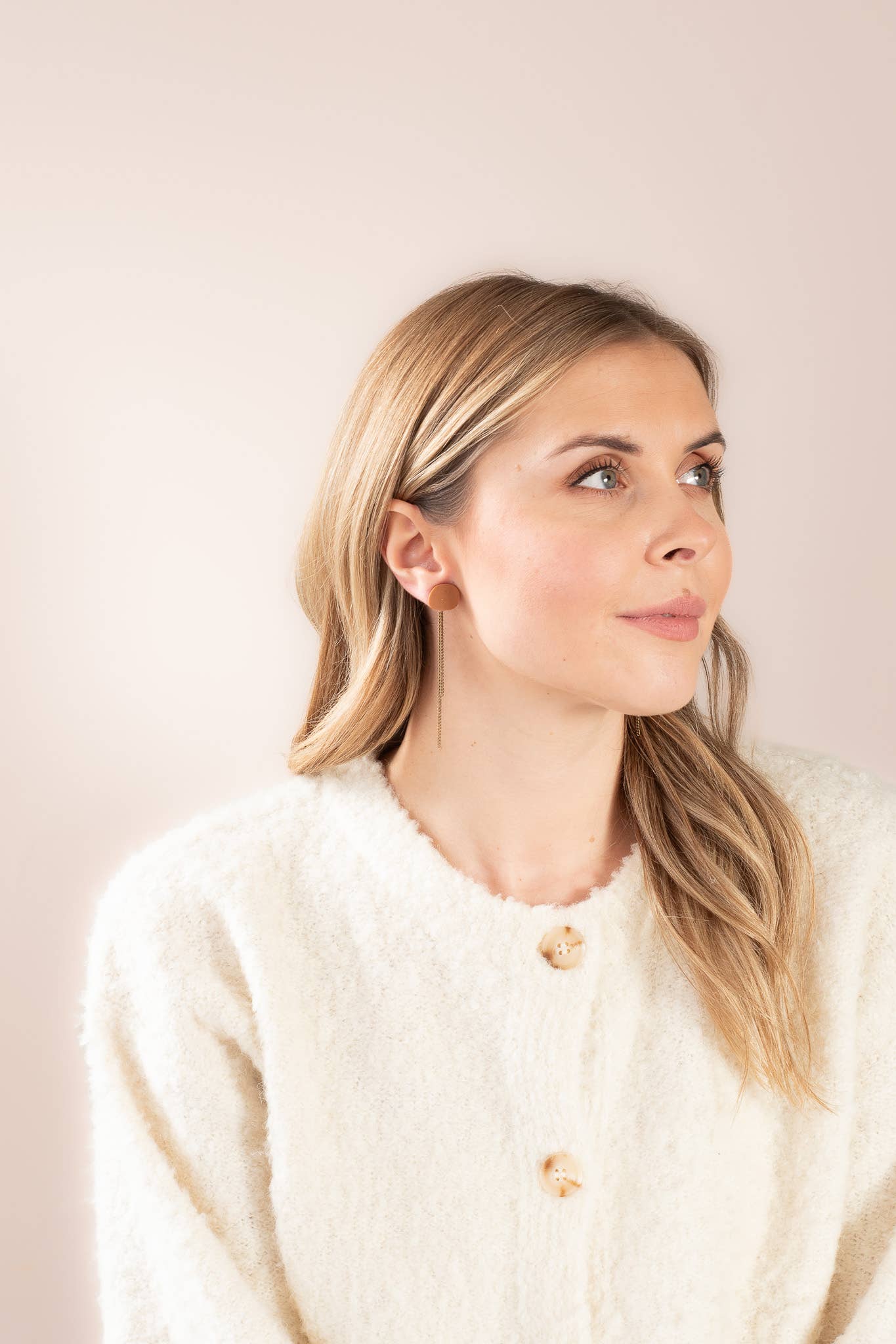 Inimini Homemade - Vendita all'ingrosso Orecchini pendenti - organico: stud + catena22