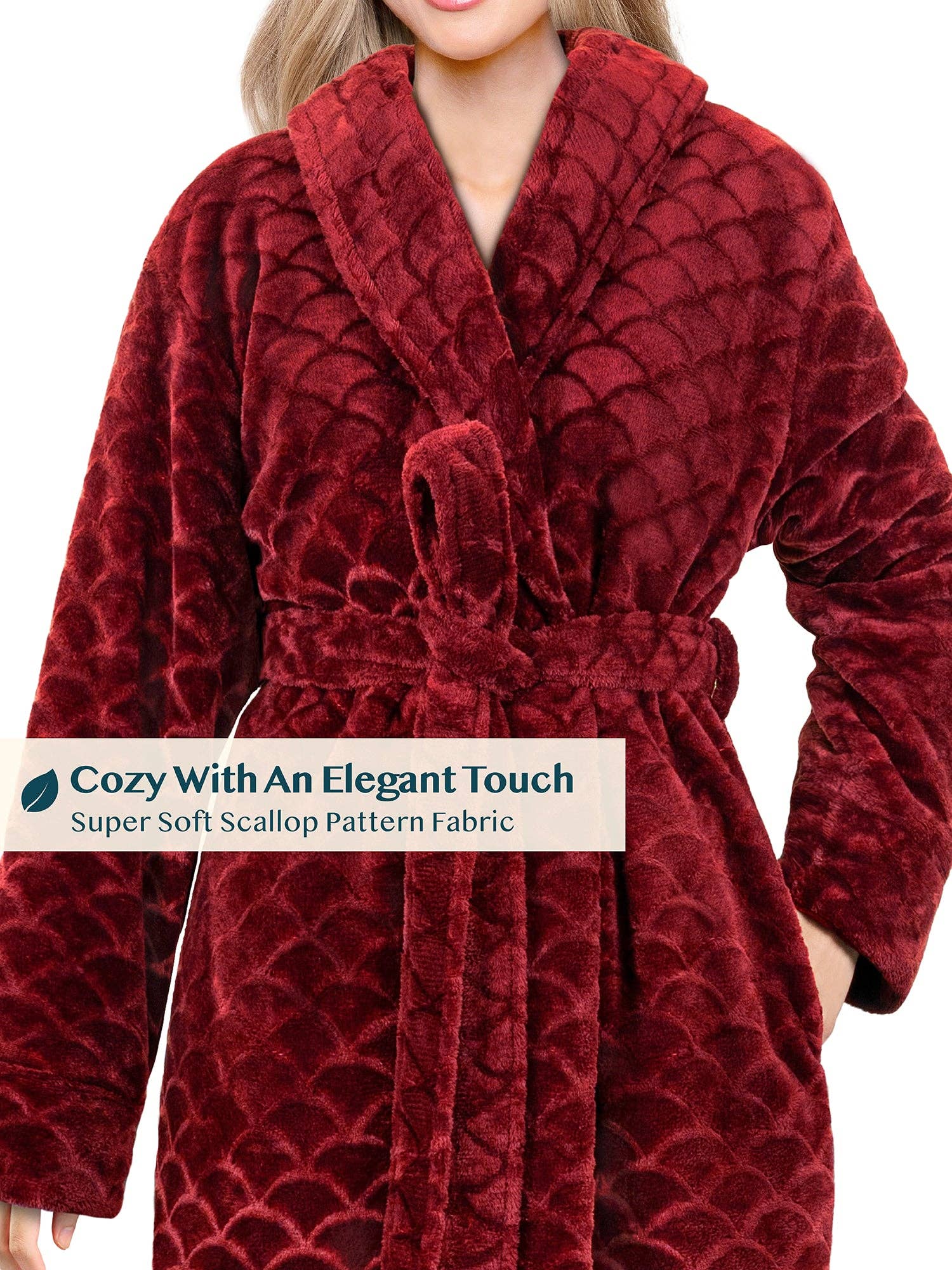 Pavilia - Wholesale Badjas - Dames - Dameskamerjas met geschulpte patroon37