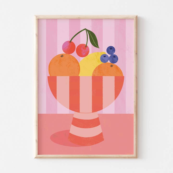 Fruit Bowl Art Print for wholesale by Melissa Donne Studio