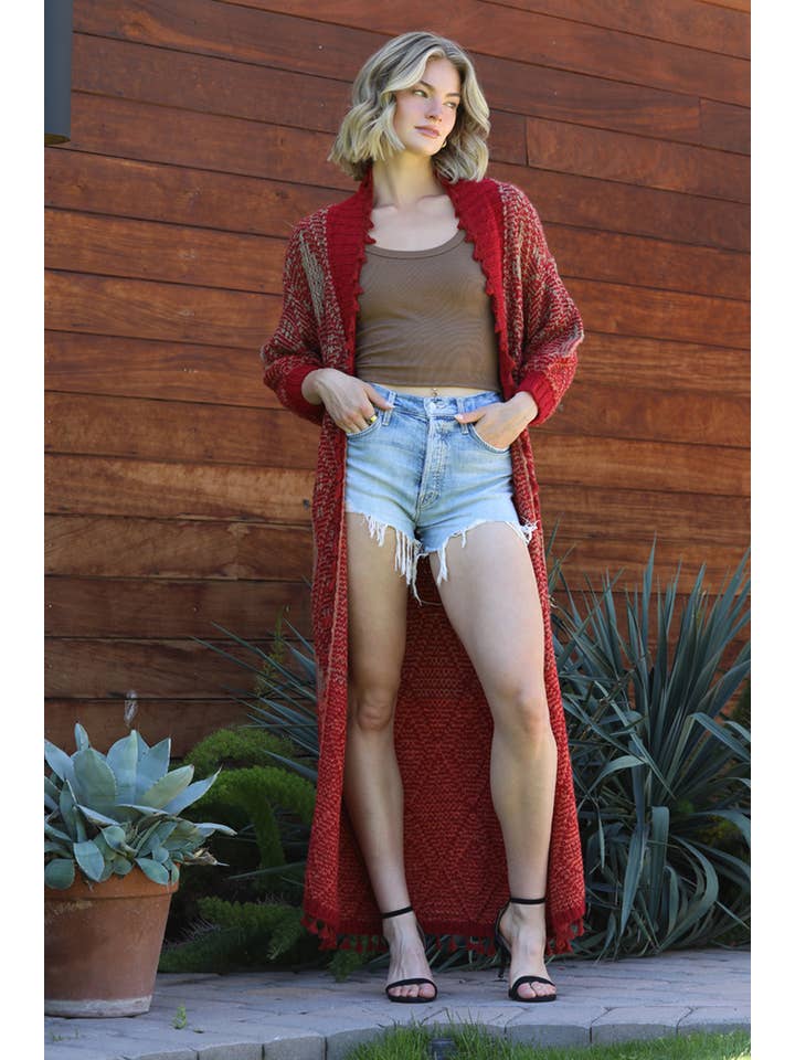 ANGIE – wholesale Cardigan – Women’s – XHS21-ASIS
TASSEL FRINGE SHAWL COLLAR LONG DUSTER CARDIGAN 2