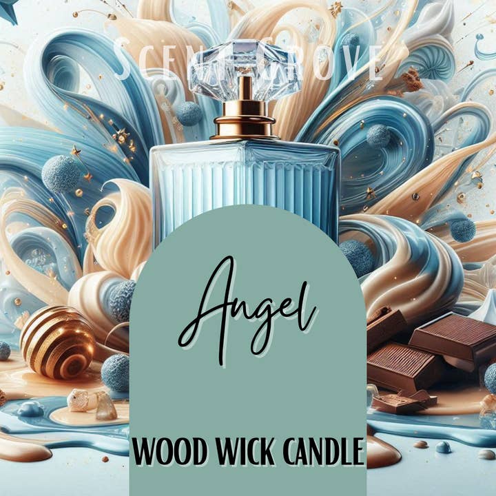 Angel scented Wood Wick Soy Candle for wholesale by Scent Grove