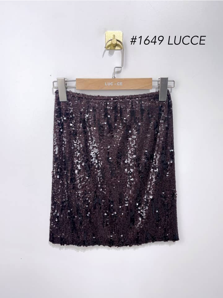 LUCCE - Wholesale Skirt - Women's - Mixed sequin skirt - 16493