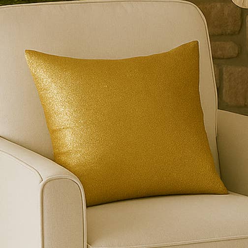 Gold Linen and Lurex Pillow for wholesale by The Inspiring Home