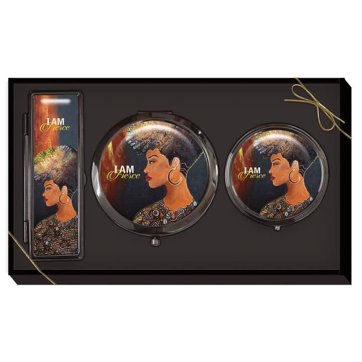 I Am Fierce Purse Accessory Set for wholesale by Shades of Color, LLC