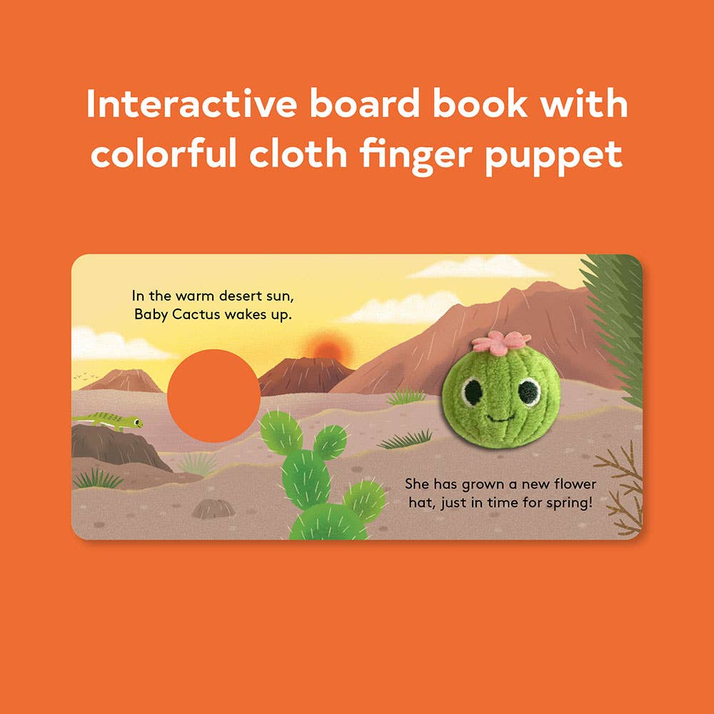 Chronicle Books - Wholesale Baby & Toddler Book (0-2) - Baby Cactus: Finger Puppet Book10