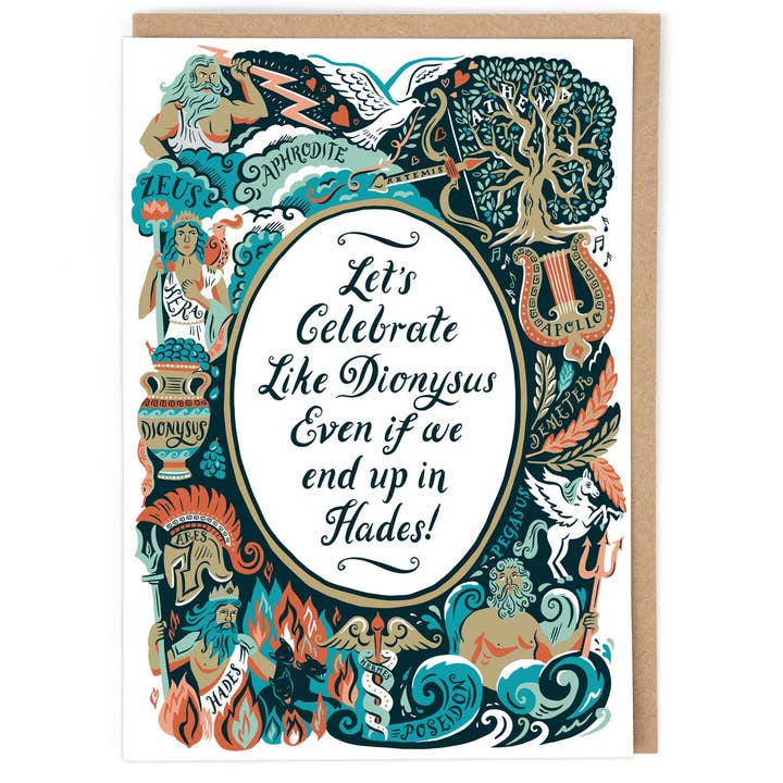 Cath Tate Cards – wholesale Everyday greeting card – GREEK GODS