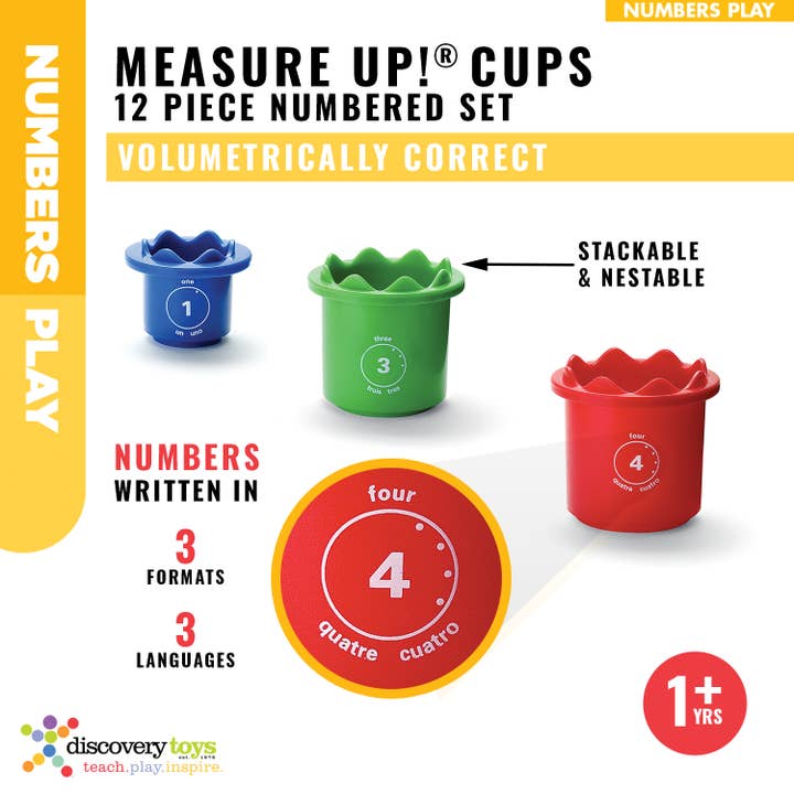 Discovery Toys - Wholesale Toy Set - Kids - MEASURE UP!® Cups Stack & Learn Set