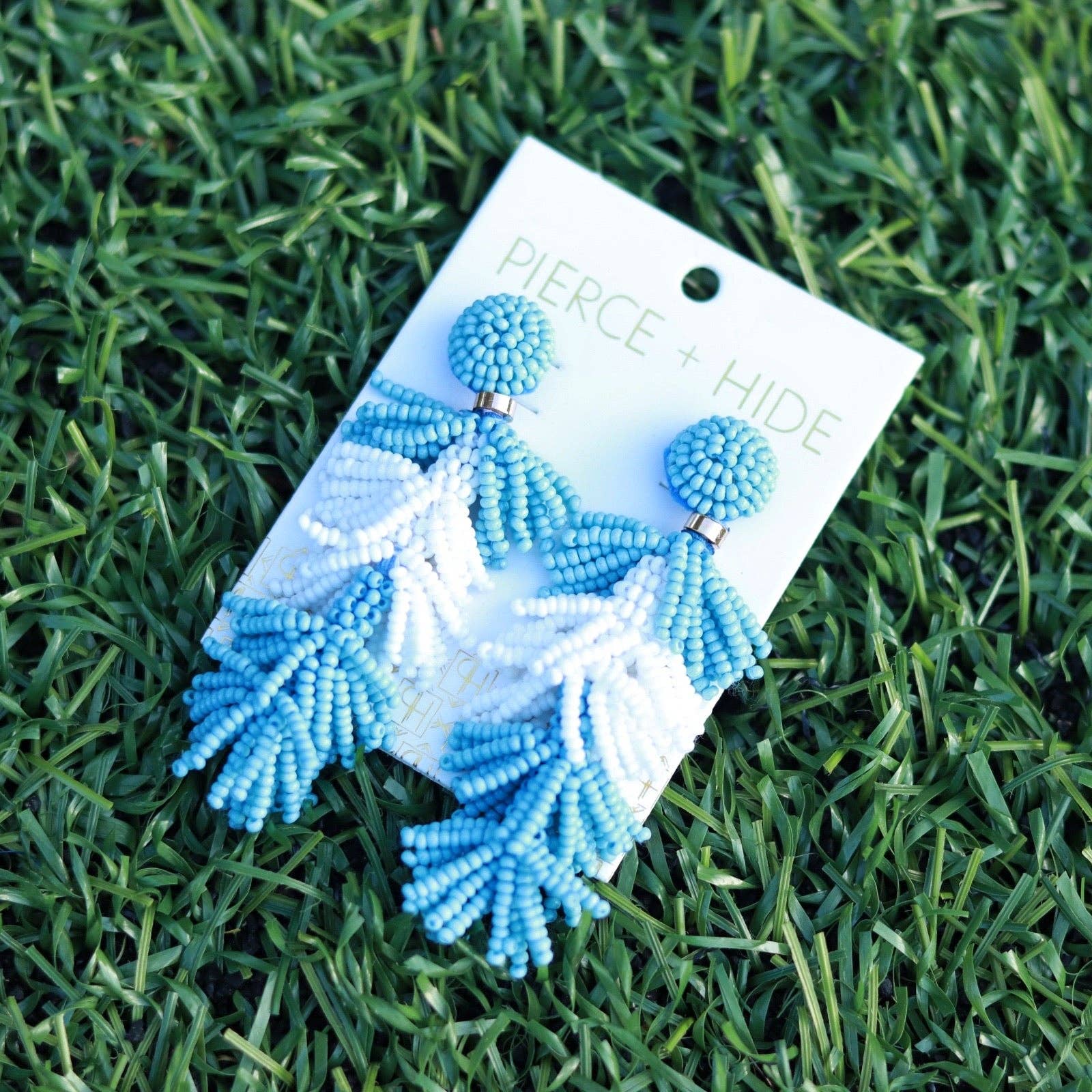 Pierce + Hide - Wholesale Tassel Earrings - Custom Beaded Tassel Earring| Game Day Earrings| Back to School2