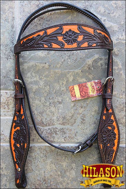 HILASON - Wholesale Horseback Riding Gear - HILASON Western Horse Headstall Breast Collar Set Tack Genuine American Leather | For Horses Headstalls86