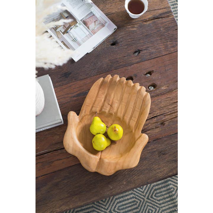 A&B Home Group Inc. - Vendita all'ingrosso Ciotole/Piatti decorativi - Ciotola in Teak, Fatta a Mano9