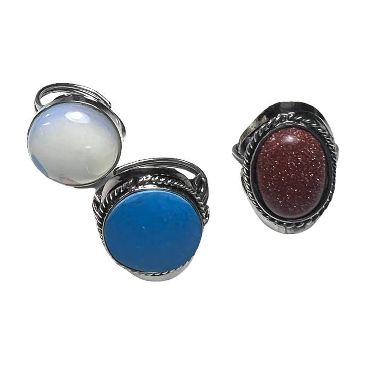 Inter-American Trading Inc. - Wholesale Cocktail/Statement Ring - Alpaca & Stone Rings3