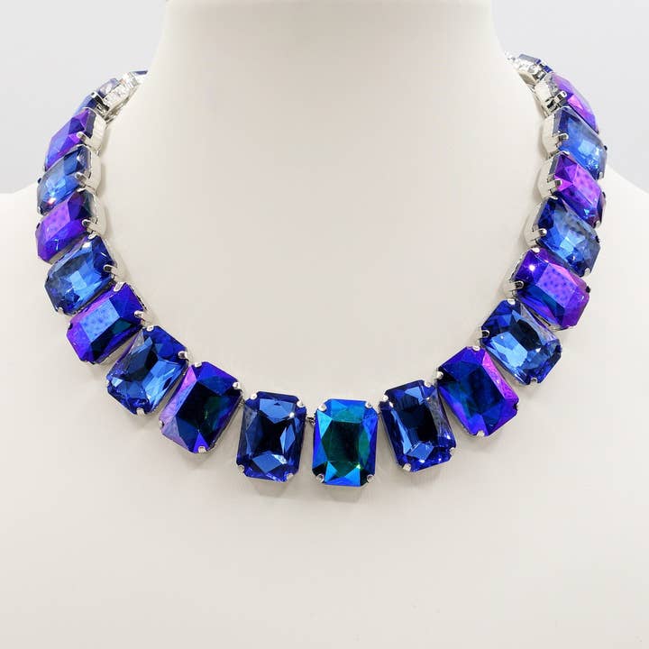 Daemon srls - Wholesale Beaded/Pearl Necklace - MARGOT collier con pietre sfaccettate - gold18