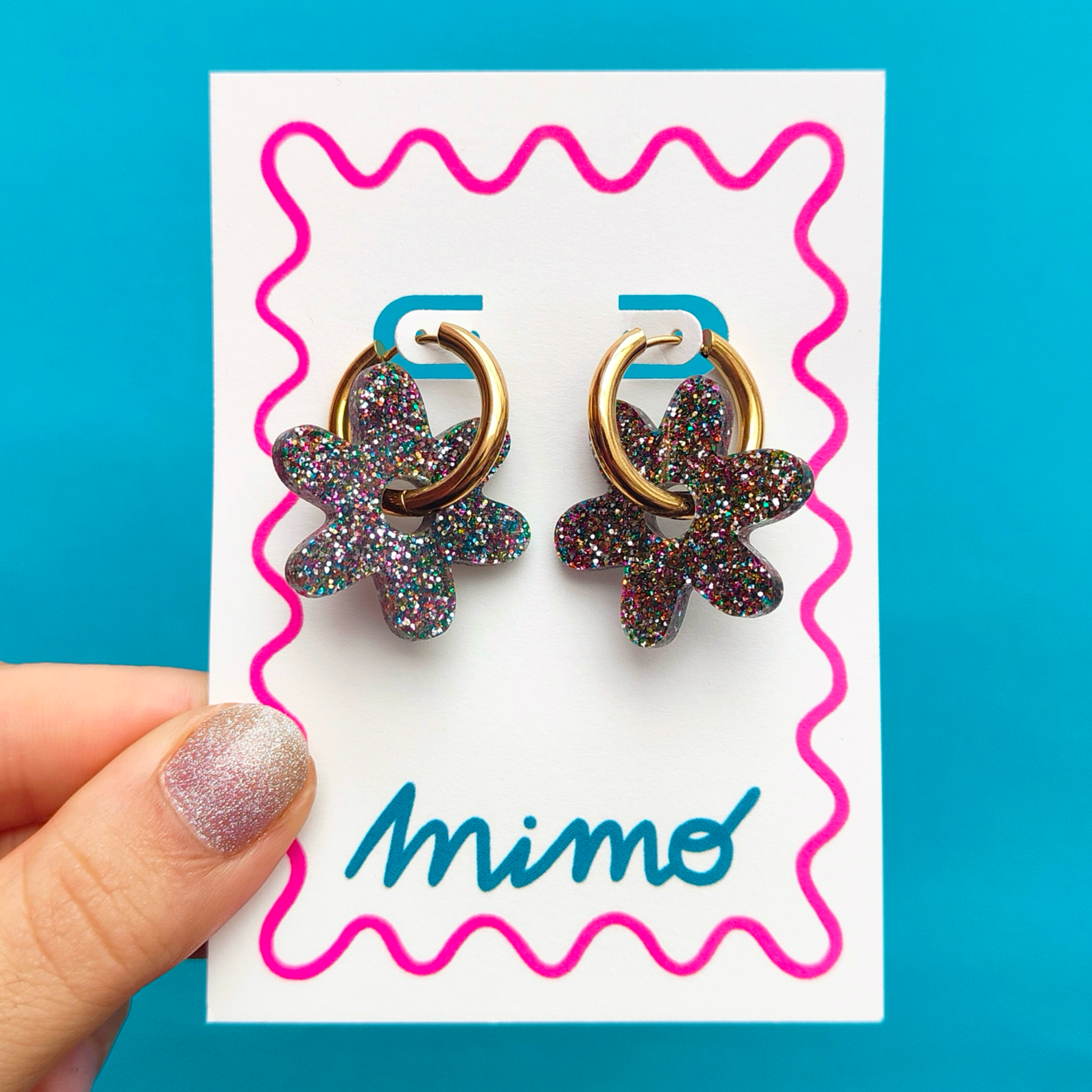 Mimo – wholesale Hoop earrings – Wholesale Flower Hoop Earrings6