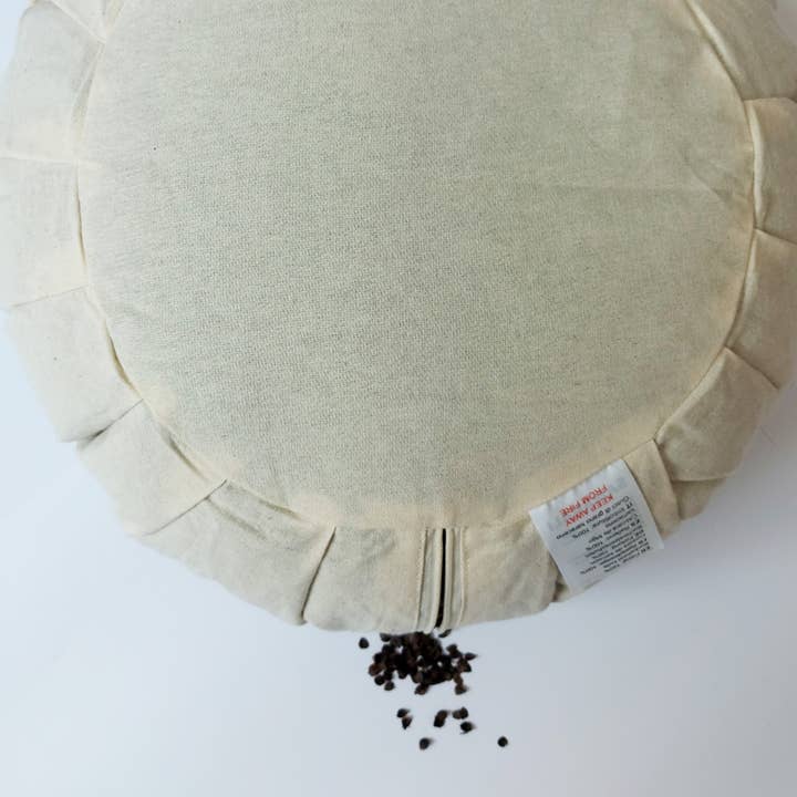 Orange Zafu cushion | Orange| Organic cotton | GOTS| Ethically made for wholesale on Faire