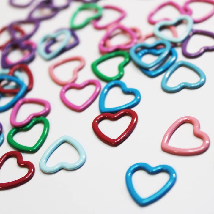 Marcadores cerrados con punto de punto de punto de corazón, juego de 20 para venta al por mayor de Anna B. Shop
